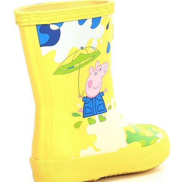Hunter Peppa Pig Baby Rain Boots Yellow Size 5 NIB - Picture 3 of 9